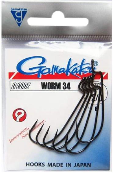 товар Крючки Gamakatsu WORM34  #1