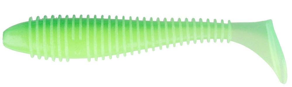  Силиконовая приманка Keitech Swing Impact FAT 4.3" #EA11T Lime Chartreuse Glow для рыбалки