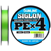 Плетеный шнур Sunline Siglon PE х4 150m  #1.7/0.223mm 30lb/13.0kg