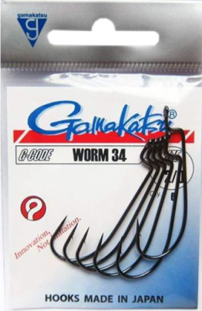 товар Крючки Gamakatsu WORM34  #1