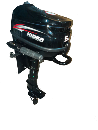 Лодочный мотор 4-х тактный Hidea HDF5 PRO ( встроенный бак, аналог мотора 6 л.с)