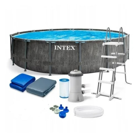 Бассейн каркасный Intex 26742 "Greywood Prism Frame" 457х122 см