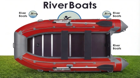 Лодка ПВХ RiverBoats RB 410 Фальшборт (Киль) лодка