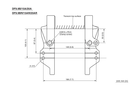 Лодочный мотор 4-х тактный Suzuki DF 9,9BS