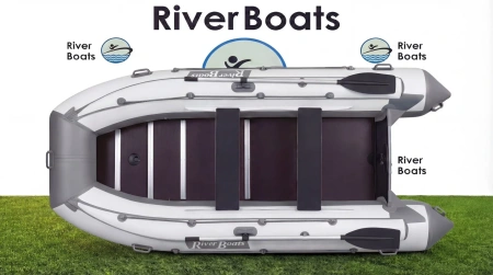 Лодка ПВХ RiverBoats RB 410 Фальшборт (Киль) лодка
