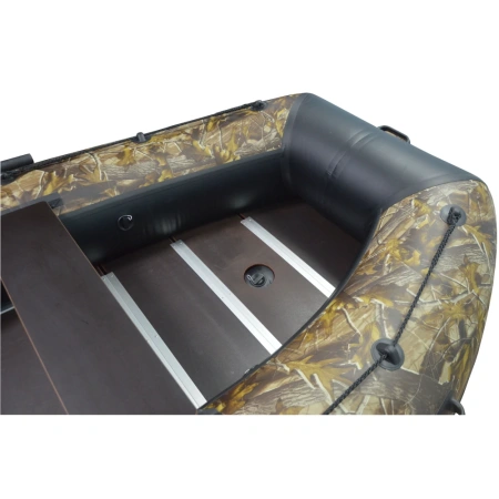 Лодка ПВХ RiverBoats RB 430 (Киль) Камуфляж лодка