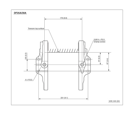 Лодочный мотор 4-х тактный Suzuki DF30AS