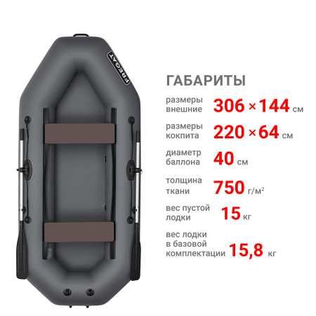 Лодка ПВХ Фрегат М-5 Оптима