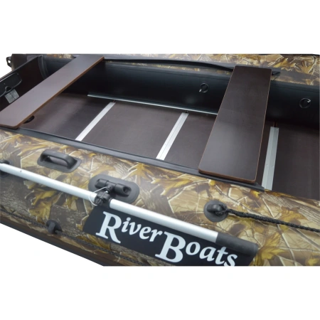Лодка ПВХ RiverBoats RB 430 (Киль) Камуфляж лодка