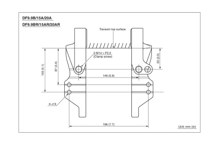 Лодочный мотор 4-х тактный Suzuki DF20AES