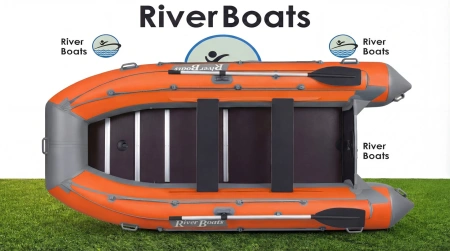 Лодка ПВХ RiverBoats RB 410 Фальшборт (Киль) лодка